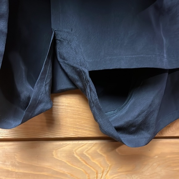 Rachel Comey Women’s 100 % Silk Skort Culottes 2 black Midi wrap buttons pockets - Picture 7 of 11